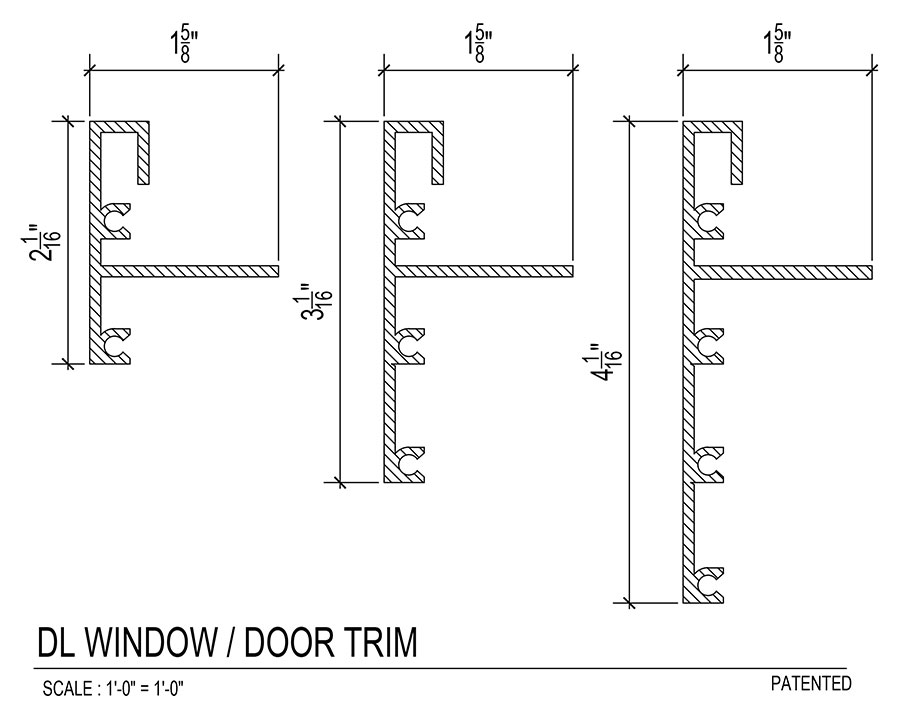 MOTO DL Window/Door Trim Profile